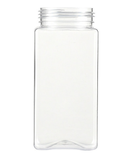 Quality Custom Square Pet Plastic Drinking Bottles With Aluminum Cap wholesale