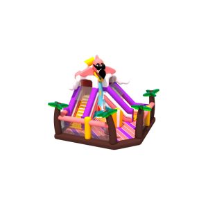 Cheap Flamingo Beach Theme Inflatable Fun City for sale