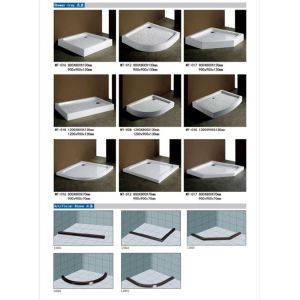 Rectangle Folding Frameless Glass Shower Enclosures With Stainless Steel Hinges