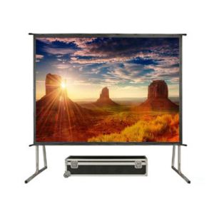 Cheap 300&quot; Portable Folding Screen , Fast Fold Screens With Aluminum Housing for sale