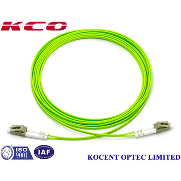 Quality OM5 Multimode Duplex Fiber Optic Patch Cord Lime Green 10m 20m 30M PVC LSZH wholesale