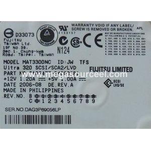 Fujitsu Enterprise 300 GB Hot-swap HDD - 3.5" - MAT3300NC - Ultra320 SCSI - 10