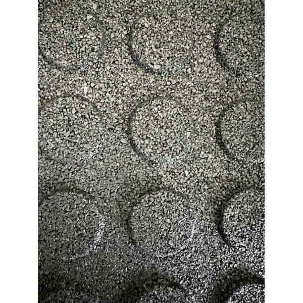 Environmentally Friendly Black Recycled Rubber Flooring Tiles with Different