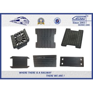 High Tensile strength EVA Rubber Track Rail Pads , Railway Plate