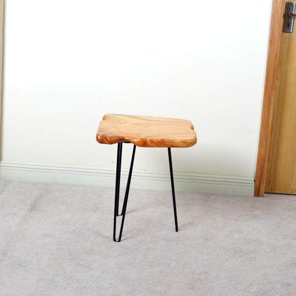 Quality Iron Frame 52cm Height Triangle Coffee Table Chinese Fir wholesale