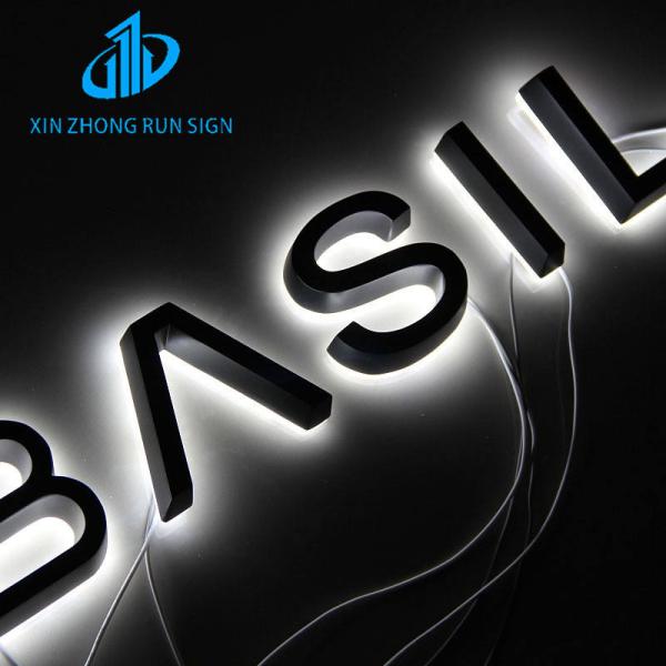 Custom Hot Sale 3D Ultra Thin Metal Signage Business Signs Acrylic Signage LED Channel Backlit Letters 3D LED Sign