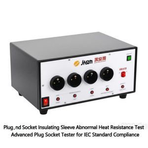 IEC60884 Standard Compliance Plug Socket Tester with 20mm Brass Button Operation
