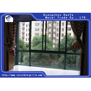 Black Grey Color Stainless Steel Wire Window Invisible Grille 2.0mm