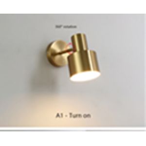 Modern Adjustable Bedside Lamp Wall Lamp Black Gold Luxury Nordic Up Down