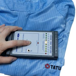 Washable Reusable 5mm Stripe ESD Clothes For Cleanroom