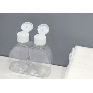 OEM Double Clamshell Plastic Bottle With Screw Cap Recyclable 120ml