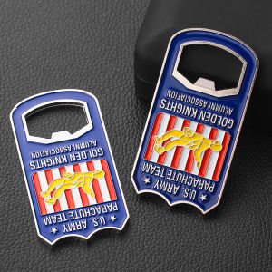 Soft Enamel Magnetic Fridge Beer Opener 3D Zinc Alloy Material