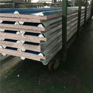 Polyurethane Fireproof Rock Wool Puffed Sheet Roofing Building Material