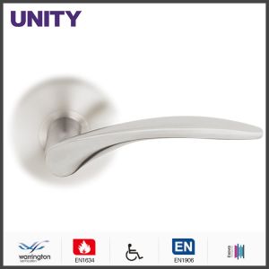Cheap Stainless Steel Fire Door Lever Handle EN1906 and EN1634 Satin Finish for sale