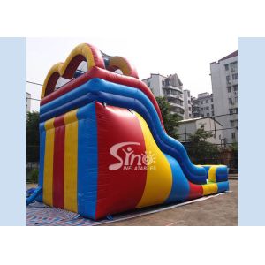 18 ft high adults colorful double lane inflatable slide for outdoor enterainment