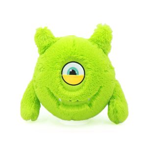 Plush Halloween Fuzzy Green Stuffed Monsters with Inner PVC Ball Material