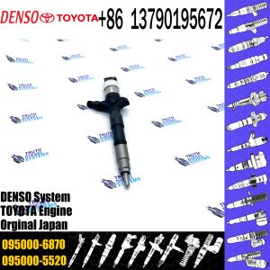 China Diesel Common Rail Injector Assembly 23670-39155 095000-6870 For TOY0TA 1KD-FTV Engine on sale