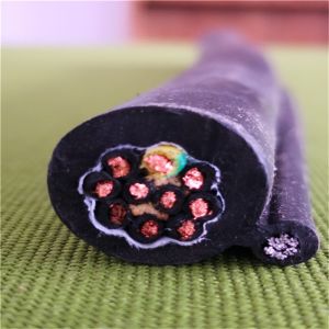 Round Pendant Control Cable with 1 Steels For Crane and Lifter RVV1G 8*1.0MM2