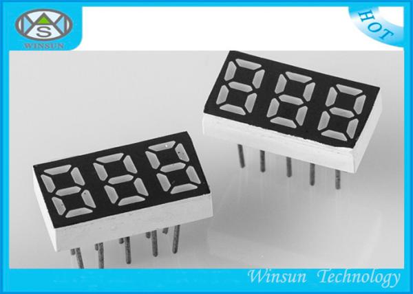 Quality Stable Performance 7 Segment Display 3 Digit , Seven Segment Led Display 0.36 Inch Height wholesale