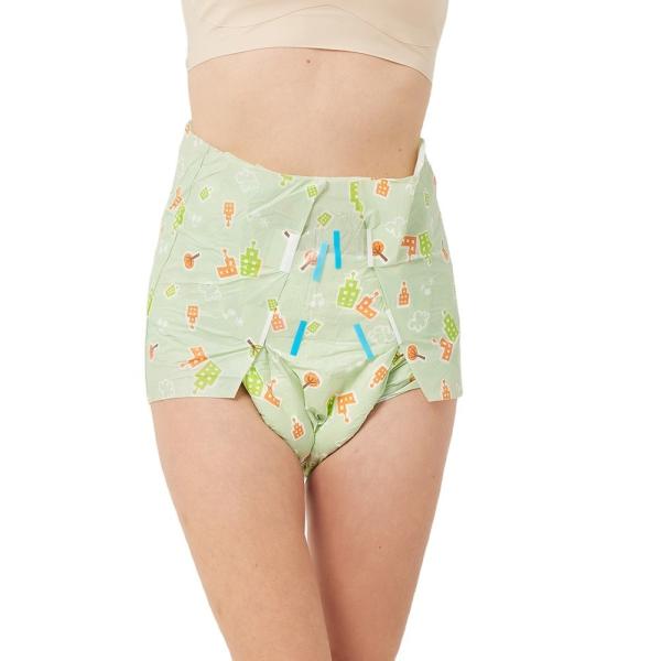 Adjustable Customizable Abdl Girl Diapers Soft Breathable PE Backsheet for Young