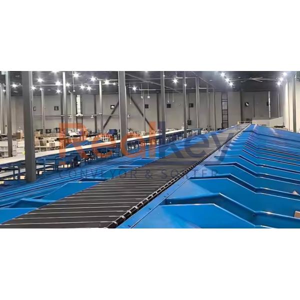 CE High-Efficiency Low Maintenance Automated Parcel Sorting Narrow Belt Sorter System For Warehouses