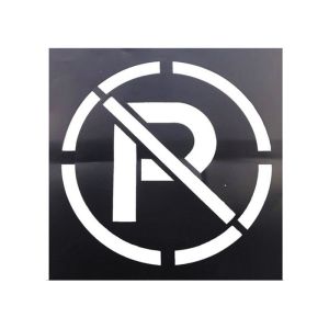 China Parking Lot Black PVC Stencil Flexible Plastic Letter Stencils Easy To Use on sale