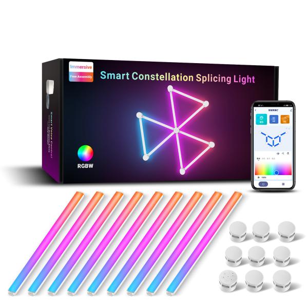 Quality Dimmable DIY Line Glide Wall Light RGB Smart Constellation Wall Lights Multicolor Segmented Control Game Music Sync wholesale