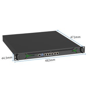 Intel Core 1U 19 Inch Rackmount Security Appliance With 2 Gbps VPN Throughput