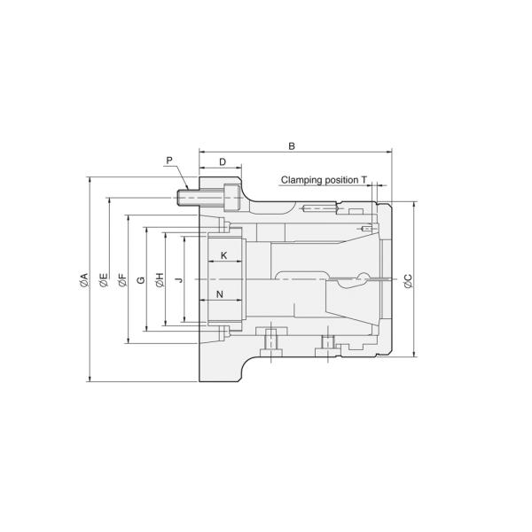 CR Collet chuck for short taper mount