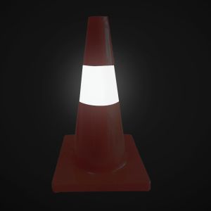 Rubber Base Material 1.5KGS SH-X056 45cm Road Safety Cone for Traffic Warning
