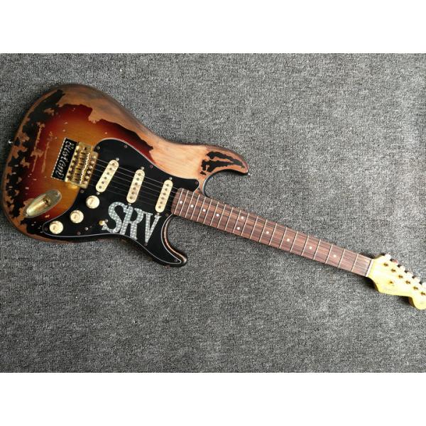 Quality High Quality The new handmade remains ST SRV electric guitar,Do old electric guitar,Real photo,Free shipping wholesale