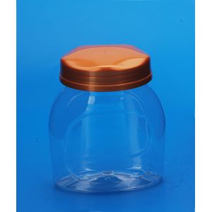 Lightweight PET Plastic Jars Environmentally Friendly Easy Open End 760Ml