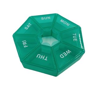 China Portable 7 Day Pill Box with Separate Compartments Pill Case to Hold Medication/Vitamins/Fish Oil and Supplements on sale