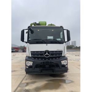 China 2021 Zoomlion 63m Used Concrete Pump Truck with 5-Section Boom 11 MPa Pressure and High-Strength Steel on sale