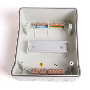 6 Way IP65 Waterproof Outdoor Electrical Circuit Breaker Enclosure Distribution