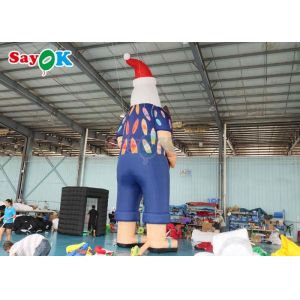Hawaiian Christmas Decration Model Inflatable Santa Claus On Beach Size 7.6m