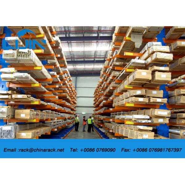 Heavy Duty Cantilever Storage Racks Systems Muti Layers Powder Coated