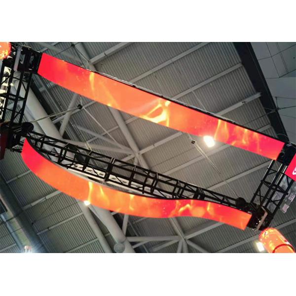 Quality Shopping Malls P4 Flexible LED Displays 3840 hertz Curved Led Video Wall wholesale