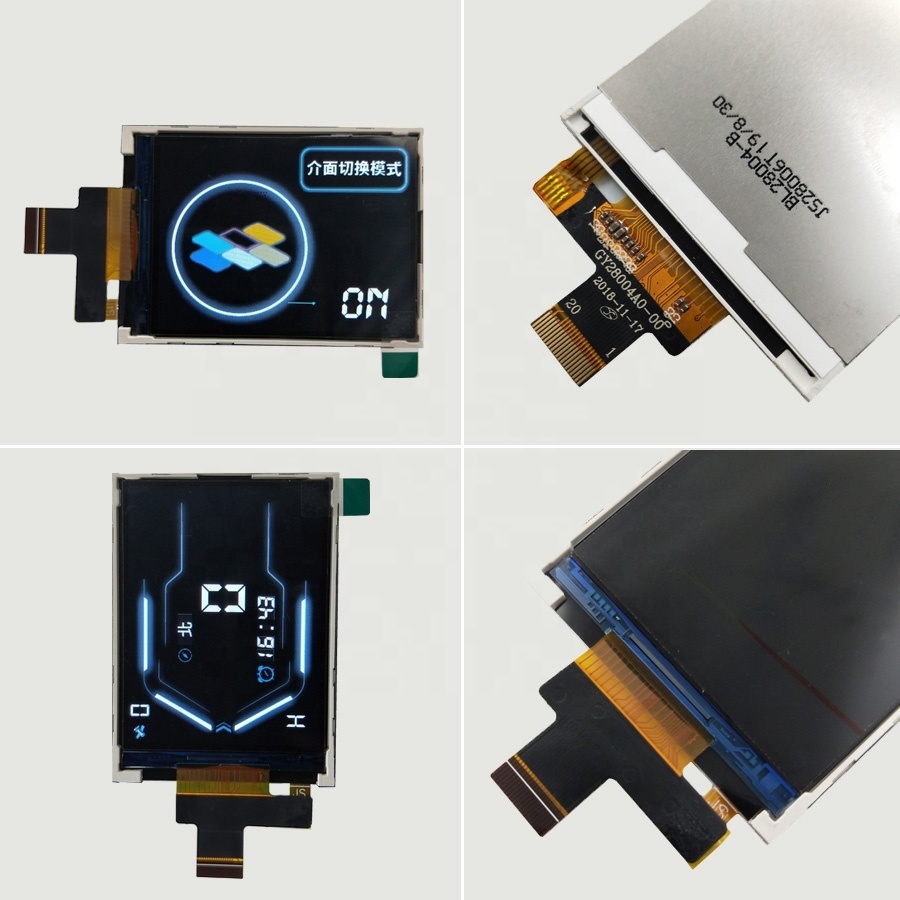 2.8 Inch TFT IPS LCD Display Device Meter Screen FPC Solder or Connector for FPC