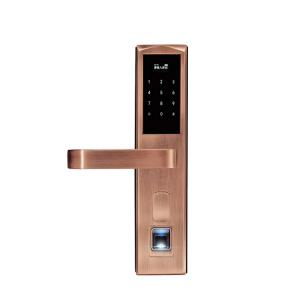 Cheap Wood Door Electronic Door Locks Fingerprint Security System Long Battery Life Span for sale