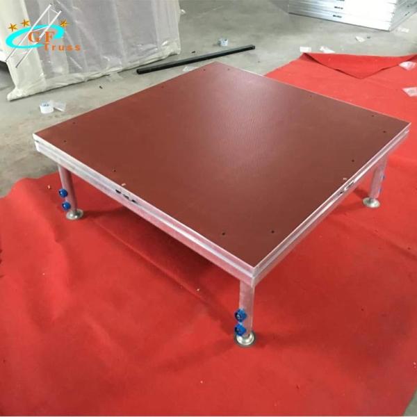 Quality ROHS Square Adjustable 4 Legs Aluminum Stage Platform wholesale
