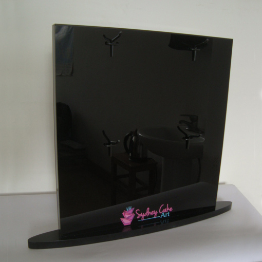 Black Count Panel 45x47cm One Side Branded Display Stands Acrylic