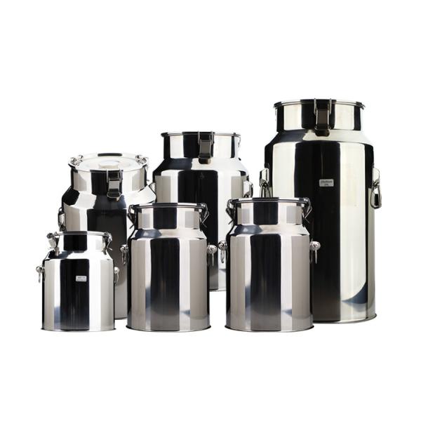 Quality Food Grade Material 316L Steel Milk Container With Lid Bucket Pail wholesale