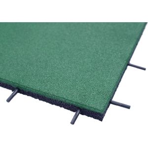 Rubber Tiles 20" X 20" X 1” Thick For Racecourse Use Horse Stable Floor Safety