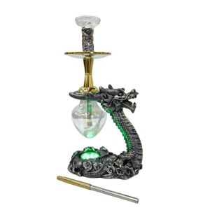 Party Bar Smoking Hookah Shisha Set with Resin Dragon Design and Full Accessorie