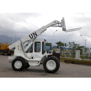 2 Segment Quadrilateral Telescopic Boom Variable Reach Forklift 4 Wheeled Driven