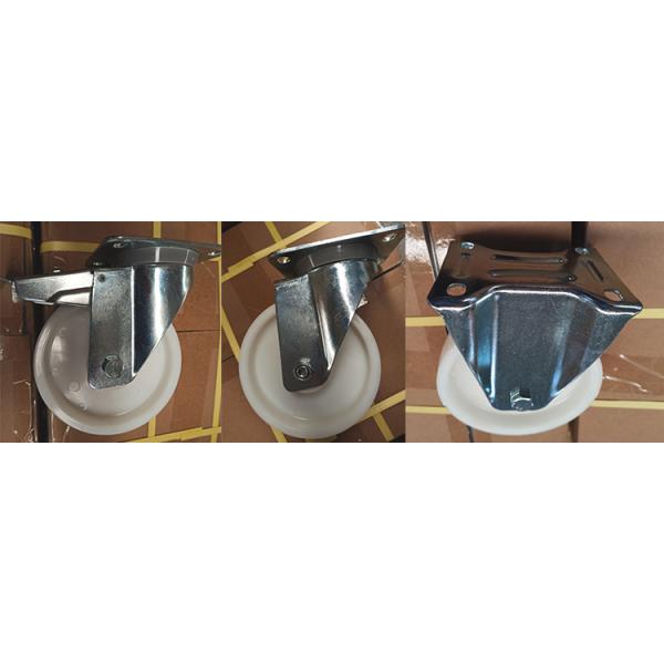 OEM 8 Inch White Total Brake Nylon Swivel Wheel Castors Heavy Duty