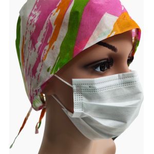 pure white color Non woven disposable face mask 3 ply layer disposable Face Mask