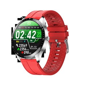 IP68 Silicone Smart Watch , 240*240 Smart Ecg Temperature Bracelet