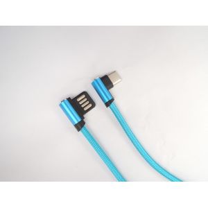 Double Sided Plug Right Angle 480Mpbs USB Data Transfer Cable